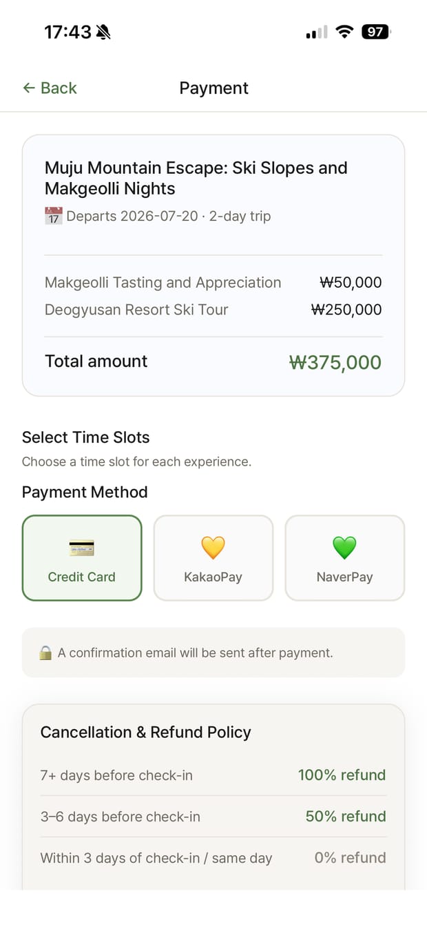 Transparent, tiered cancellation & refund rules
